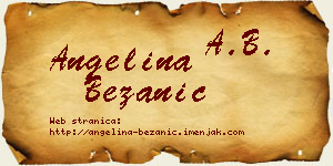Angelina Bežanić vizit kartica